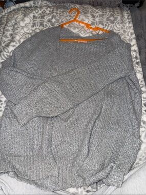 SO Gray Knit Cardigan Jacket